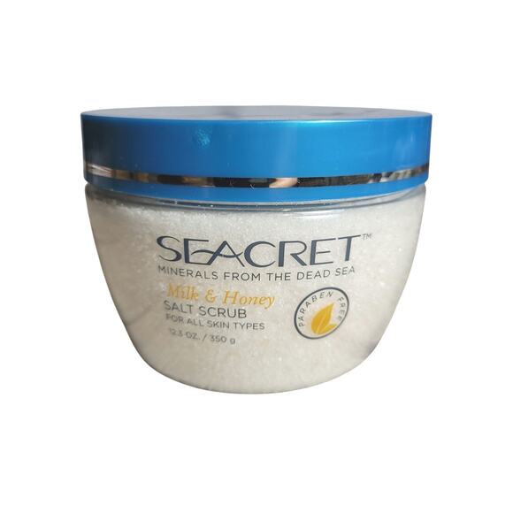 Seacret Salt Scrub Milk & Honey 12.3oz Minerals from the Dead Sea NEW - Picture 1 of 3